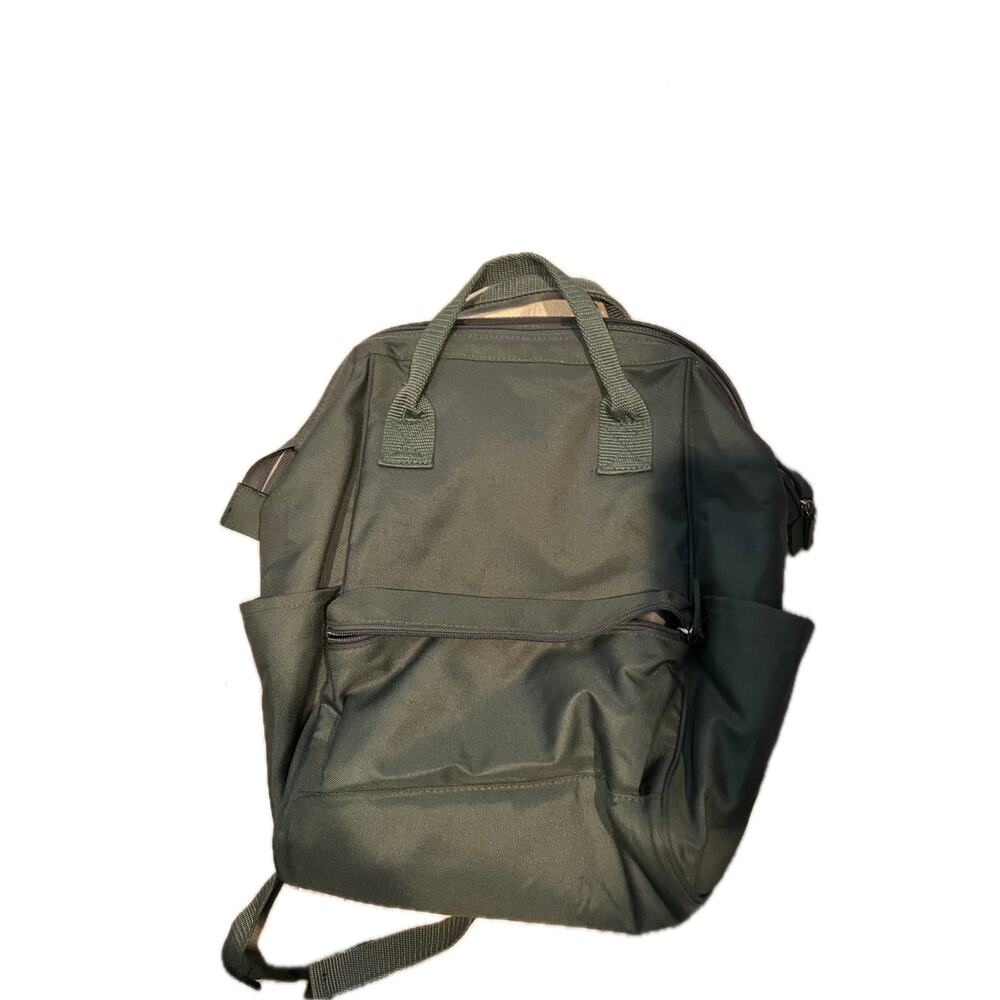 DSW Camuto Steel Blue Green Canvas Tote Backpack Combo